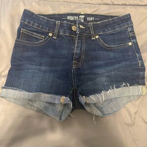 Womens Shorts Jeans With pockets Size 4 - Shorts Route 66 Blue